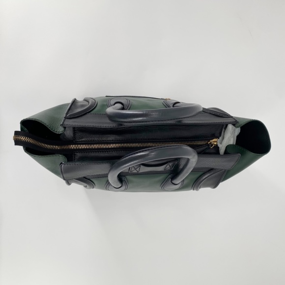 Celine Phantom Tricolor Luggage Tote Medium Green Black Grey Phoebe Philo - Picture 5 of 16